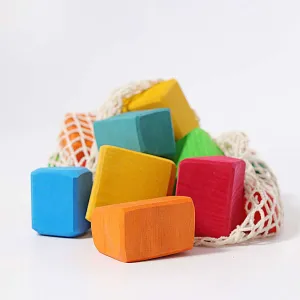 Large Waldorf Blocks, Coloured (15 pieces) - Grimm's Wooden Toys