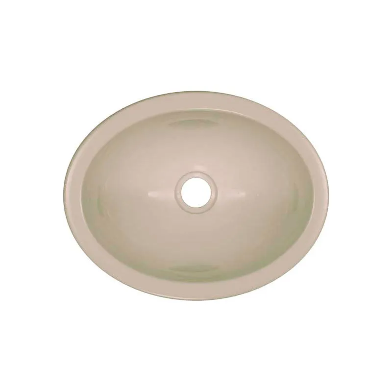 Lyons Industries DKSENV02-1.5 Almond 13" X 10.25" Oval Acrylic Entertainment Sink with a 1.5" Drain Opening