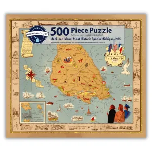 Mackinac Island, Most Historic Spot in Michigan, 1955 Puzzle