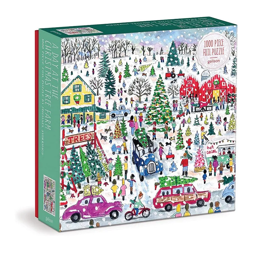 Michael Storrings Christmas Tree Farm  1000 Piece Foil Puzzle