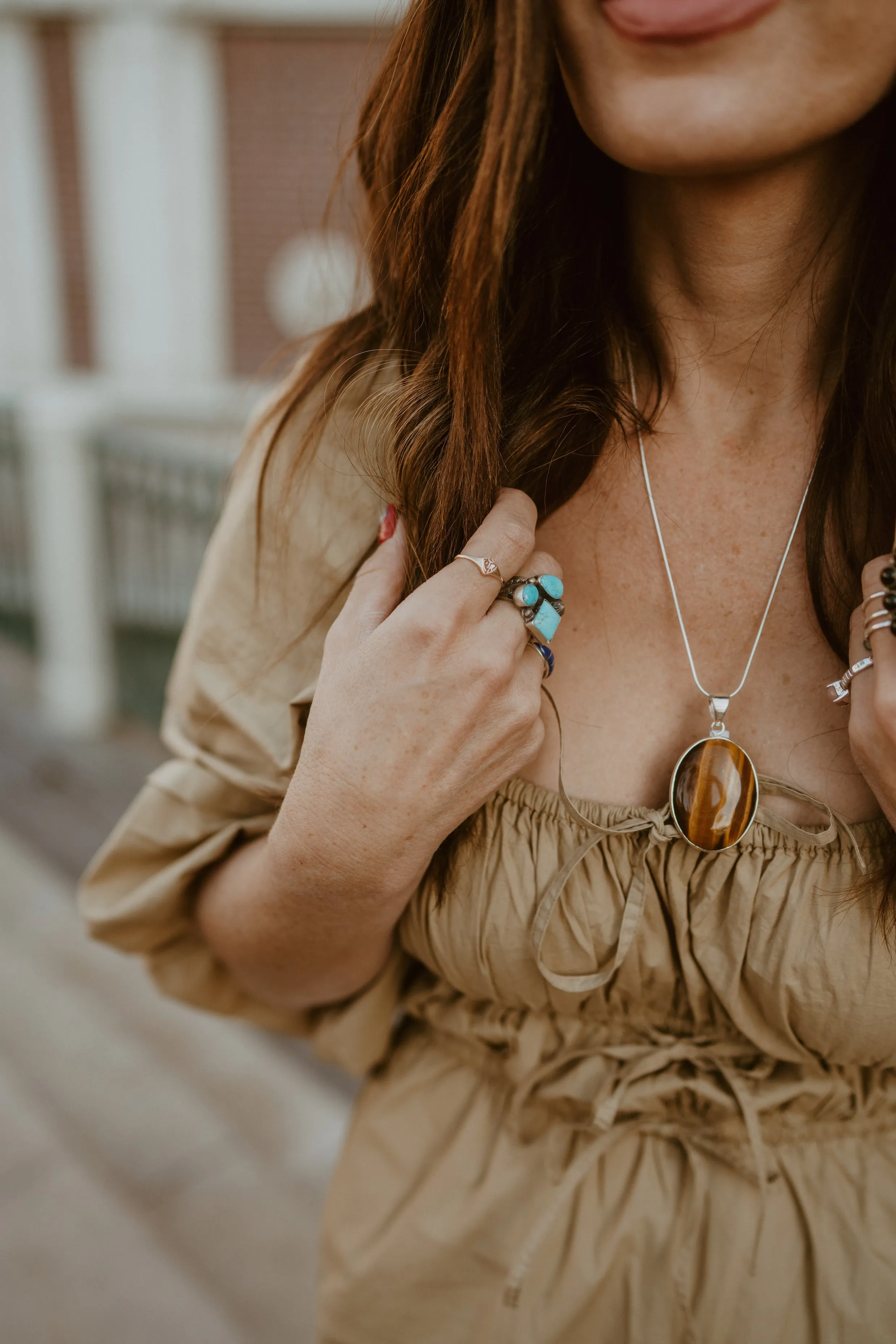 Mills Necklace | Tiger's Eye