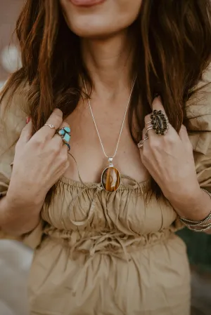 Mills Necklace | Tiger's Eye
