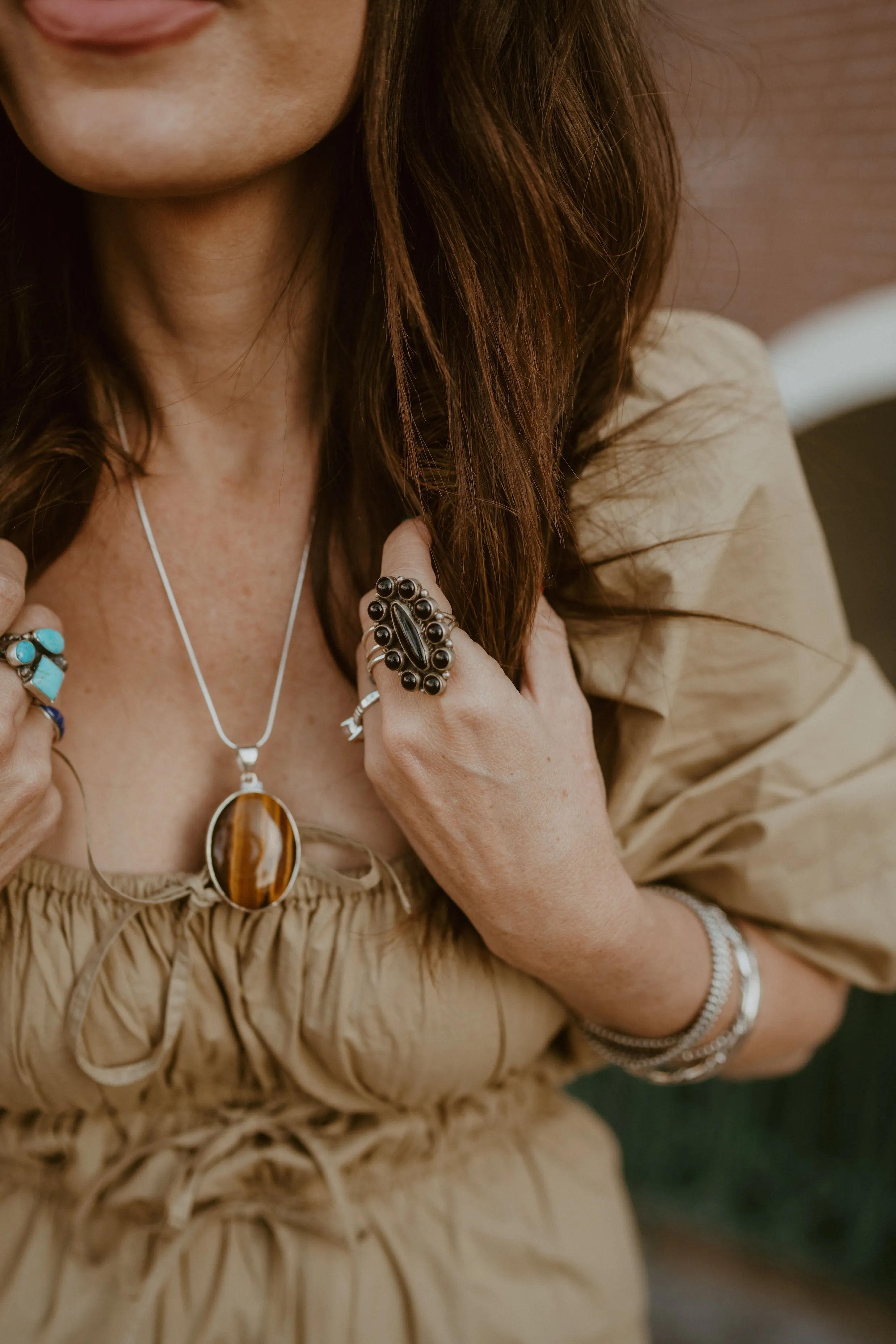 Mills Necklace | Tiger's Eye