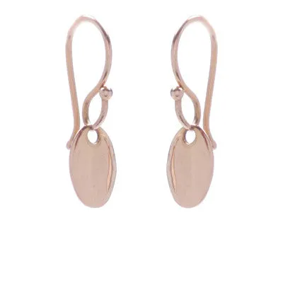 mini oval drop earrings