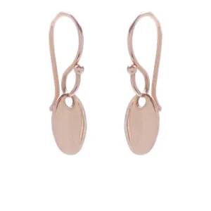 mini oval drop earrings