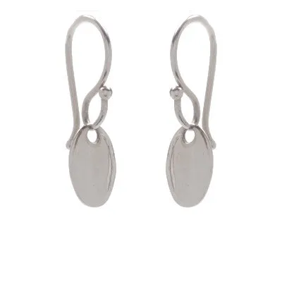 mini oval drop earrings