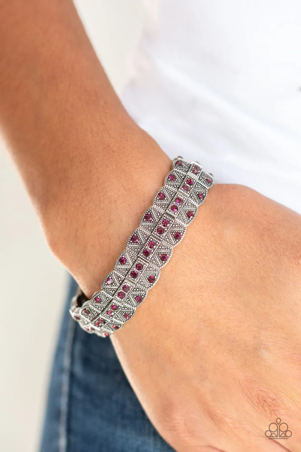 Modern Magnificence Purple Bracelet