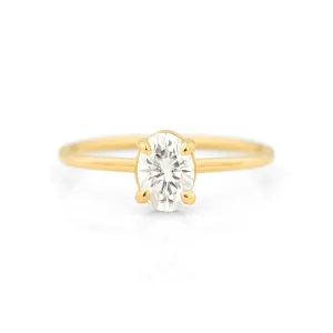 Morgan Oval Solitaire Ring