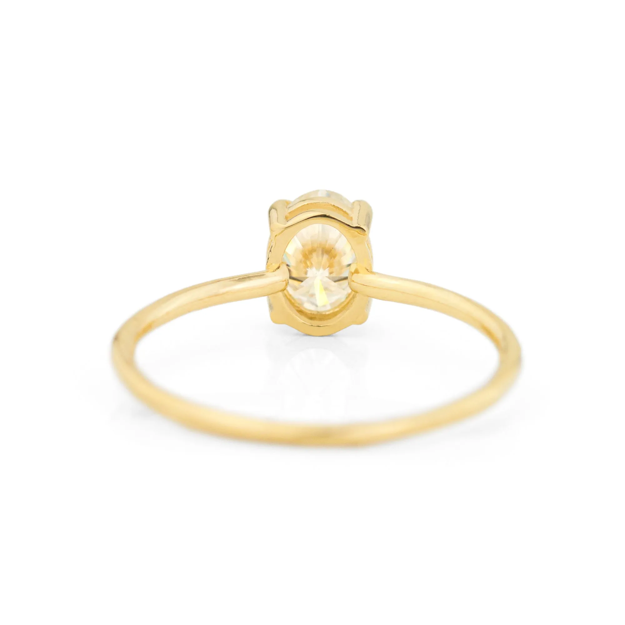 Morgan Oval Solitaire Ring