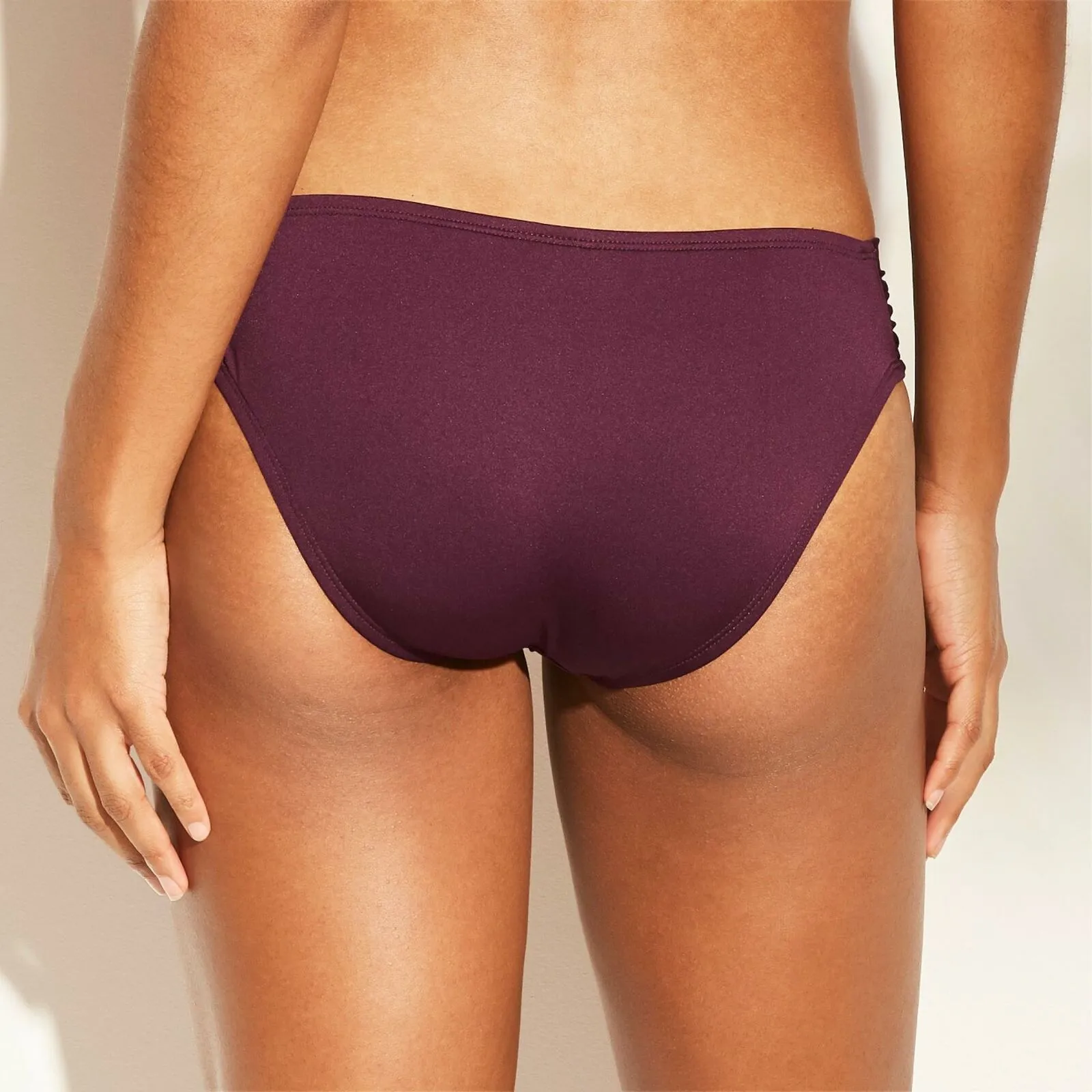 NWT Kona Sol Women's Medium Coverage Tab Hipster Bikini Bottom. AF589B Medium