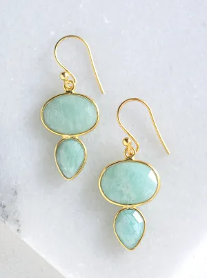 Oval and Teardrop Earrings