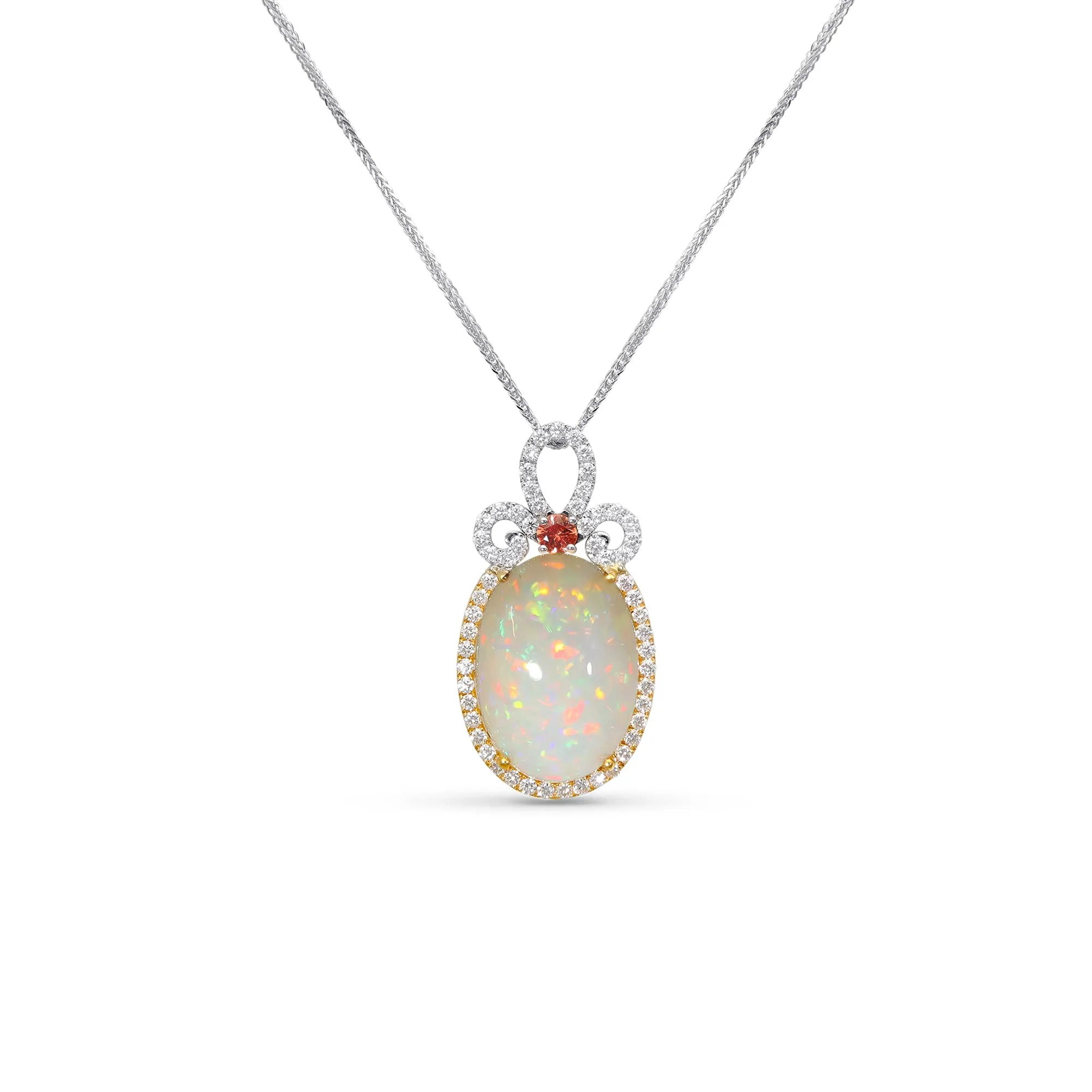 Oval Cut Opal Pendant  - 13.5 Carat