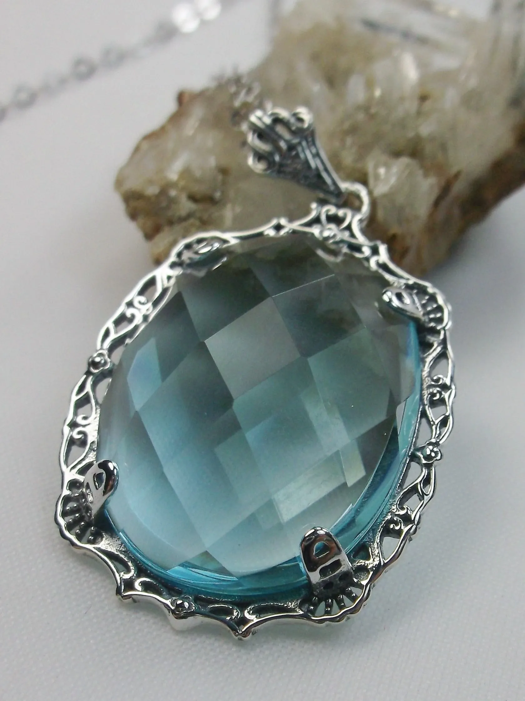 P10, Bubble Pendant, Victorian Reproduction Pendant Necklace, P10