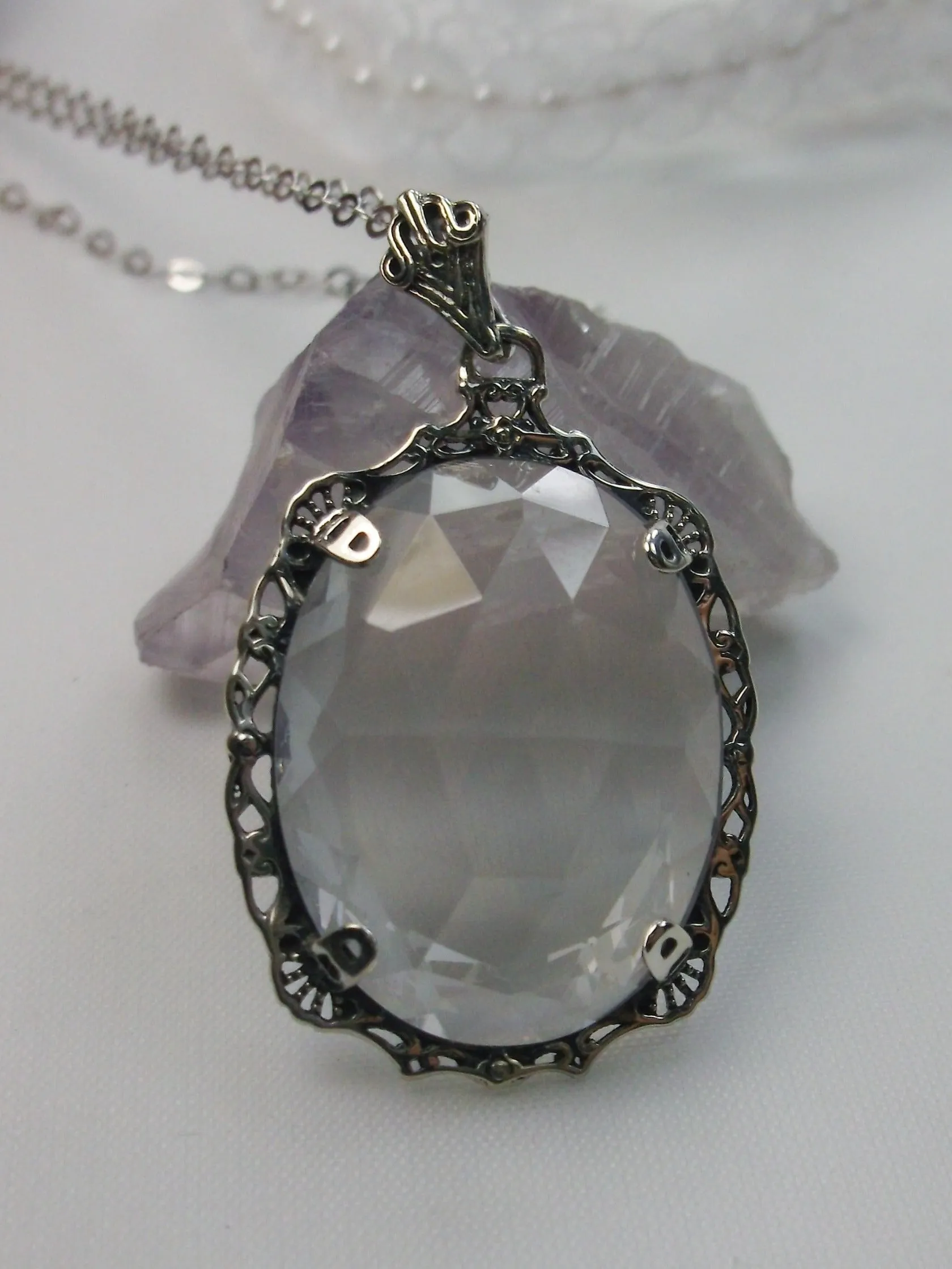 P10, Bubble Pendant, Victorian Reproduction Pendant Necklace, P10