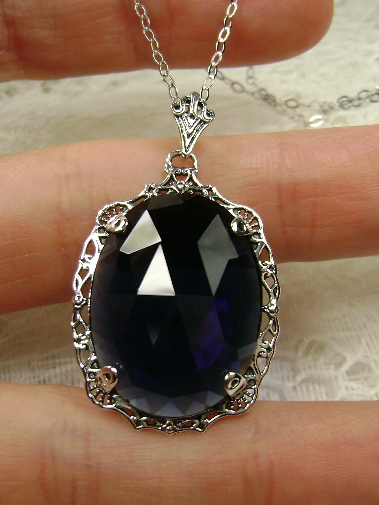 P10, Bubble Pendant, Victorian Reproduction Pendant Necklace, P10