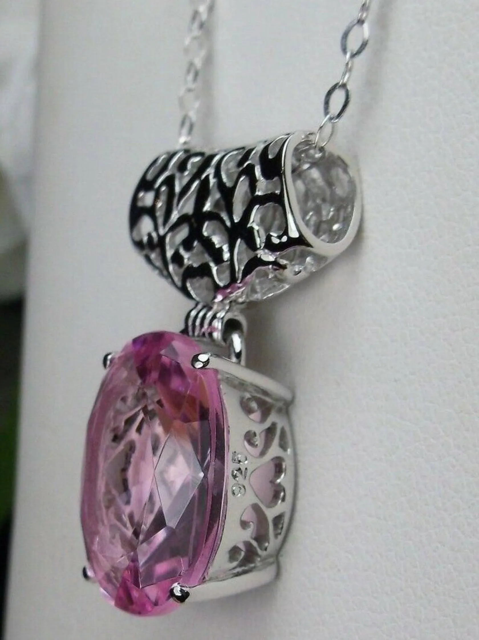 P35, Oval Pendant, Choice of Gemstones, Art Deco Jewelry #P35