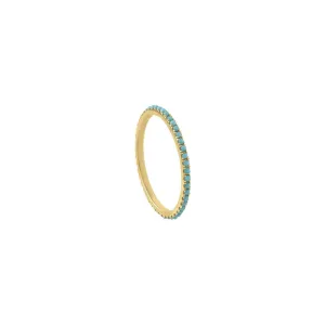Petite Eternity Band in Turquoise