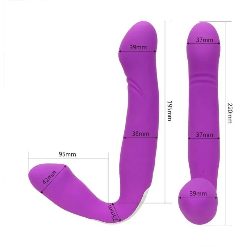 Plug Anal Vibrant strap on 10 vitesses