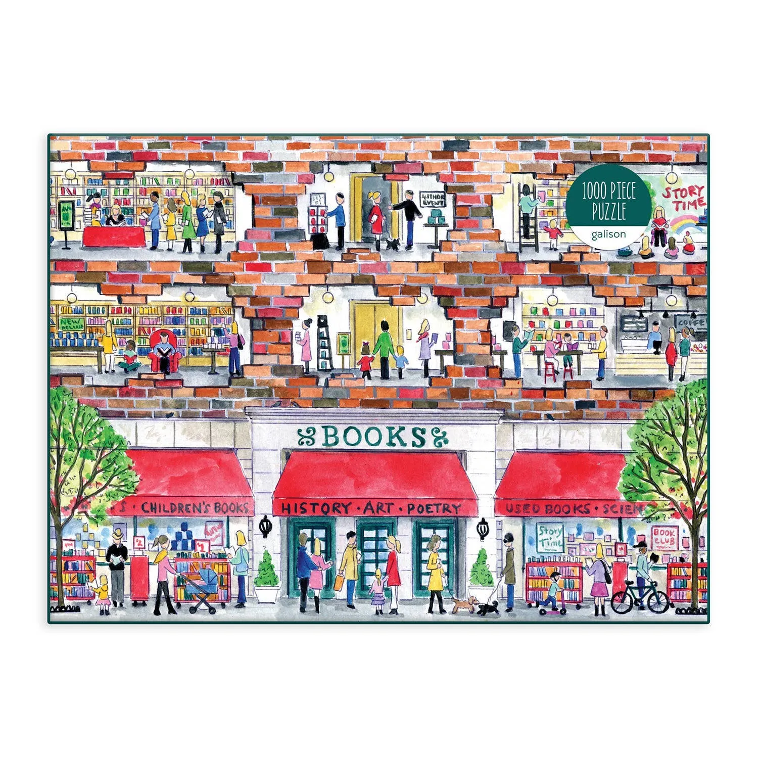 Puzzle, Day at the Bookstore, Michael Storrings 1000 pc