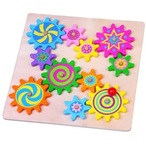 Puzzle din lemn cu roți dințate, Viga