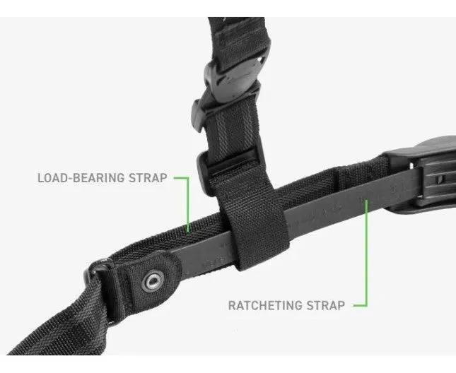 RAPID FORCE - TAQ STRAP - BLACK - STANDARD BUCKLE - BAG PACKAGING