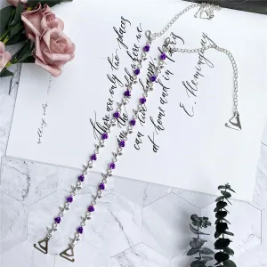 Rhinestone Rose Bra Strap