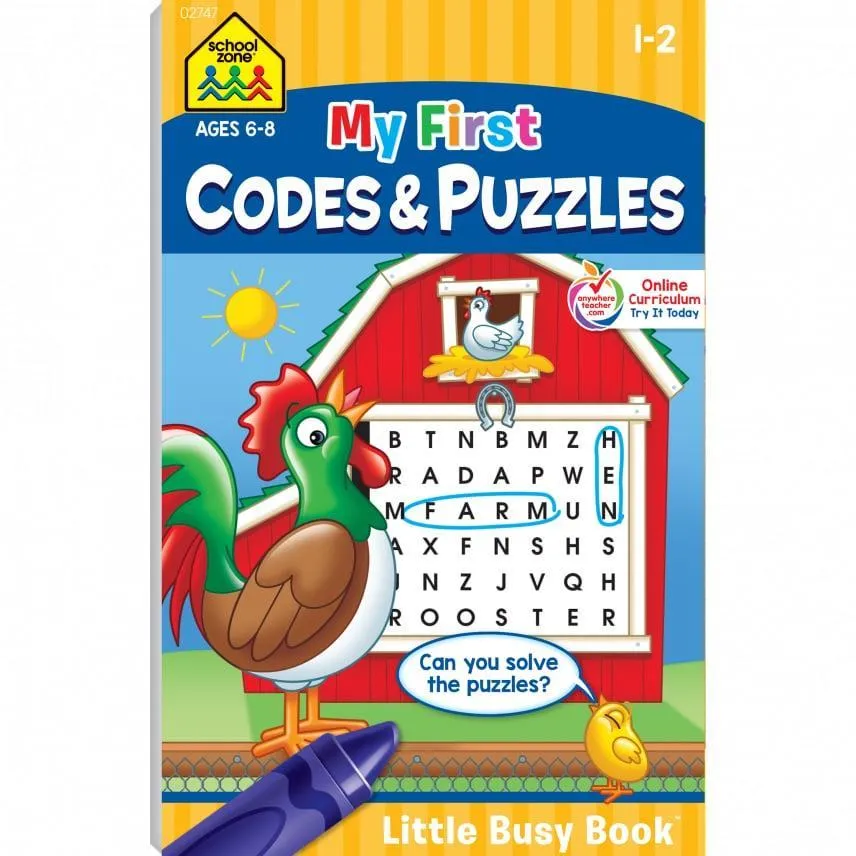 School Zone My First Codes & Puzzles Grade 1-2