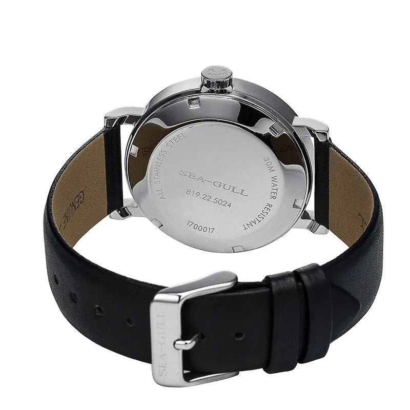 Seagull Simple 40mm Big Date Screw Thread Dial Automatic Watch 819.22.5024