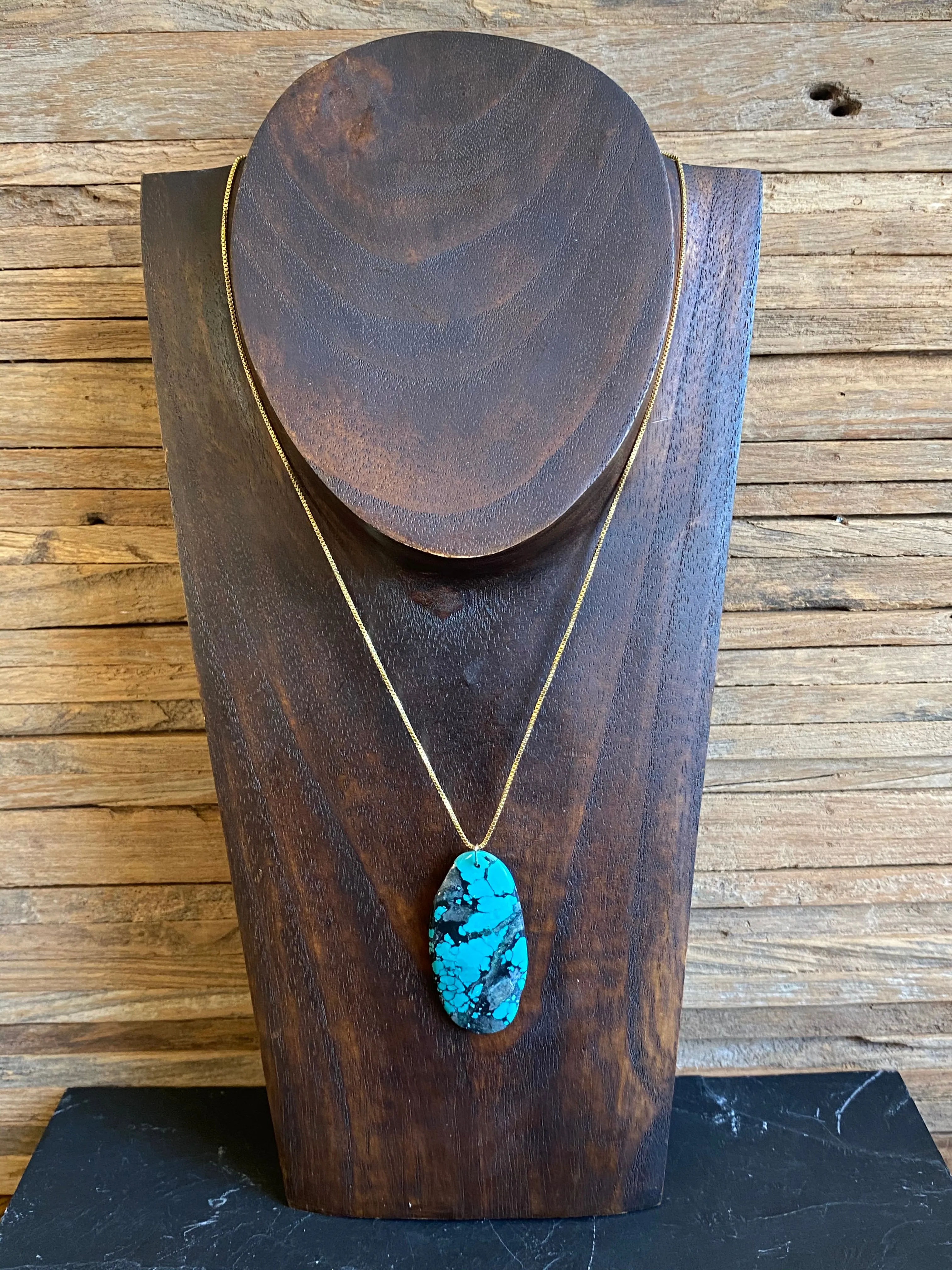 Simon & Lulu Oval Turquoise Necklace
