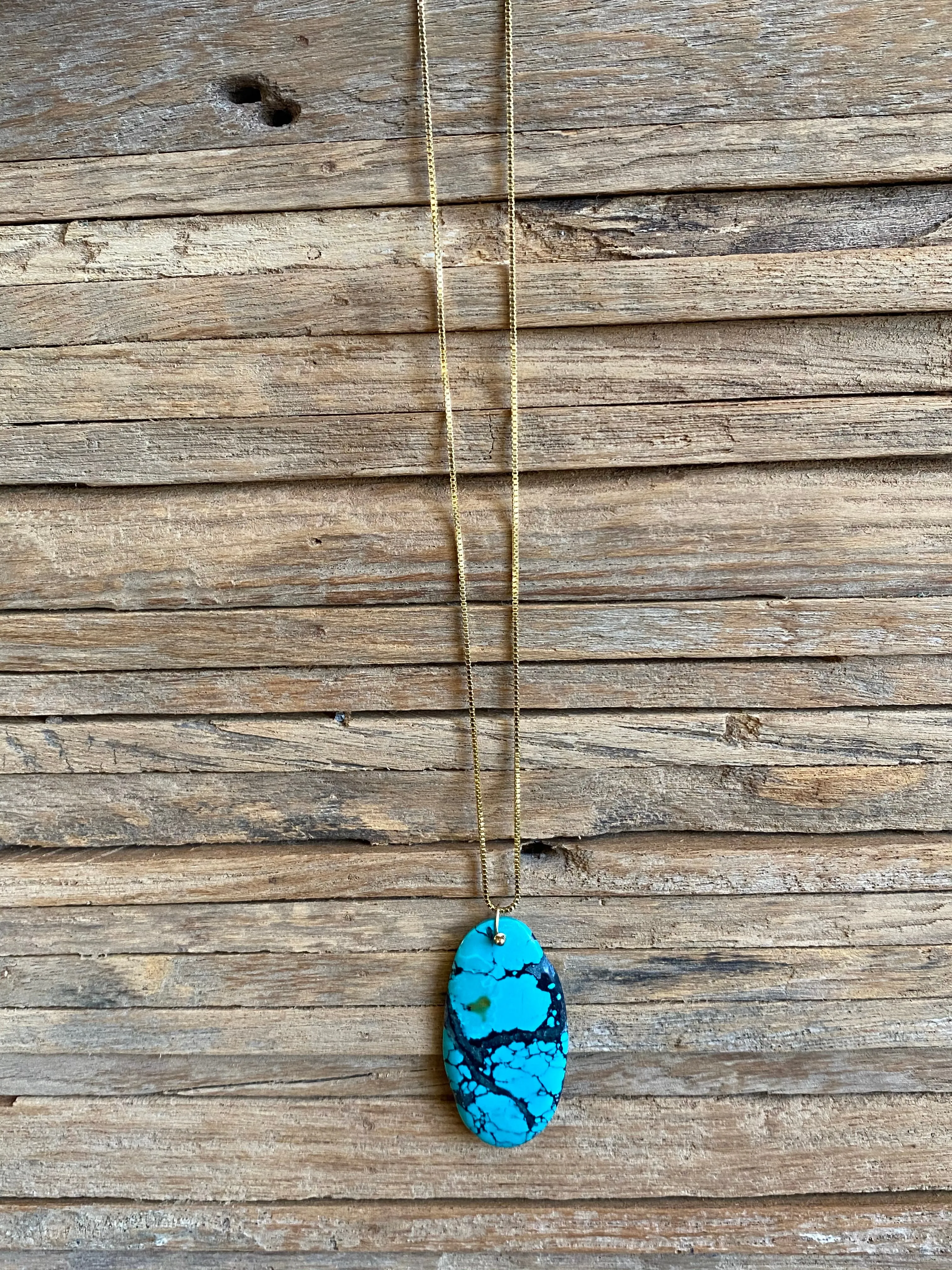 Simon & Lulu Oval Turquoise Necklace