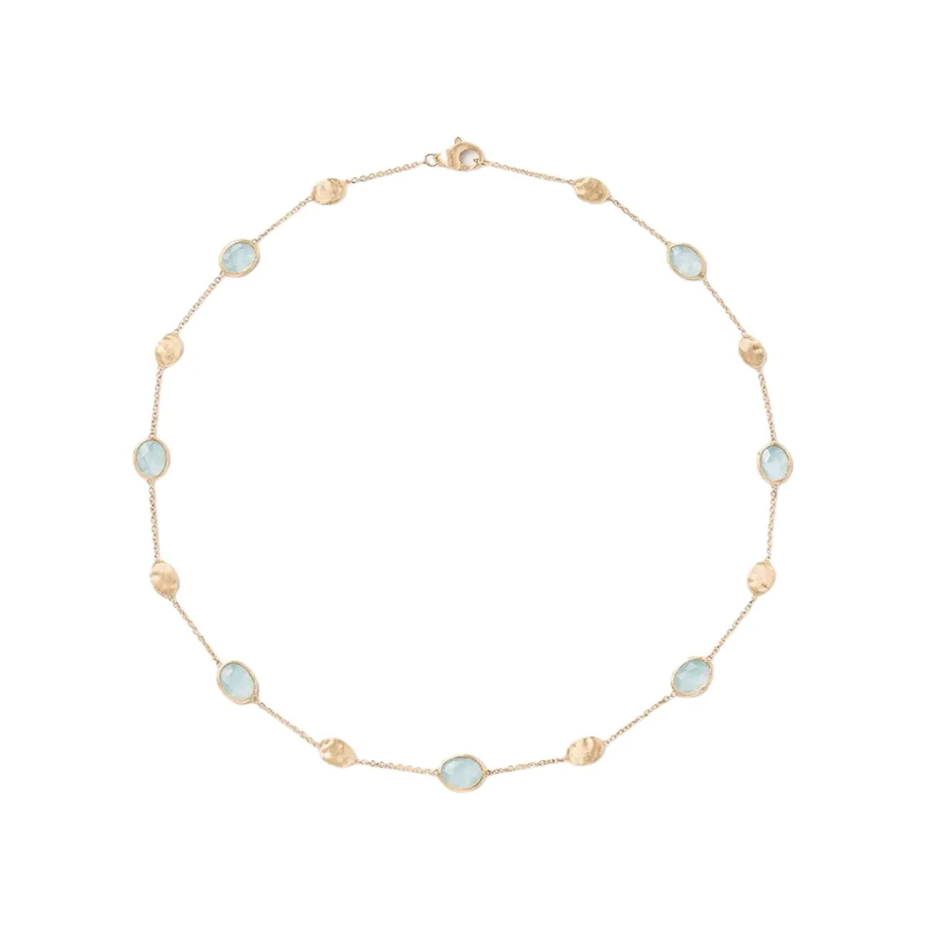 Siviglia 18K Yellow Gold Aquamarine & Gold Necklace