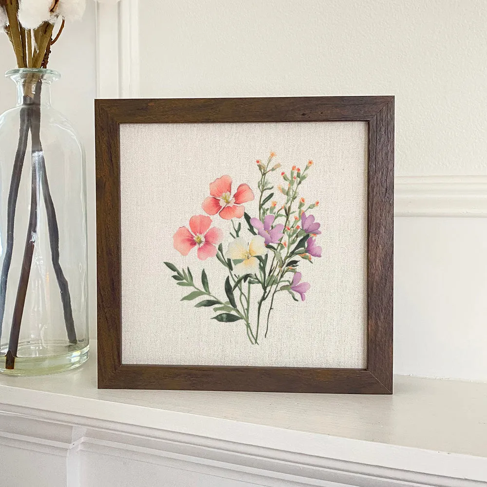 Spring Bouquet - Framed Sign