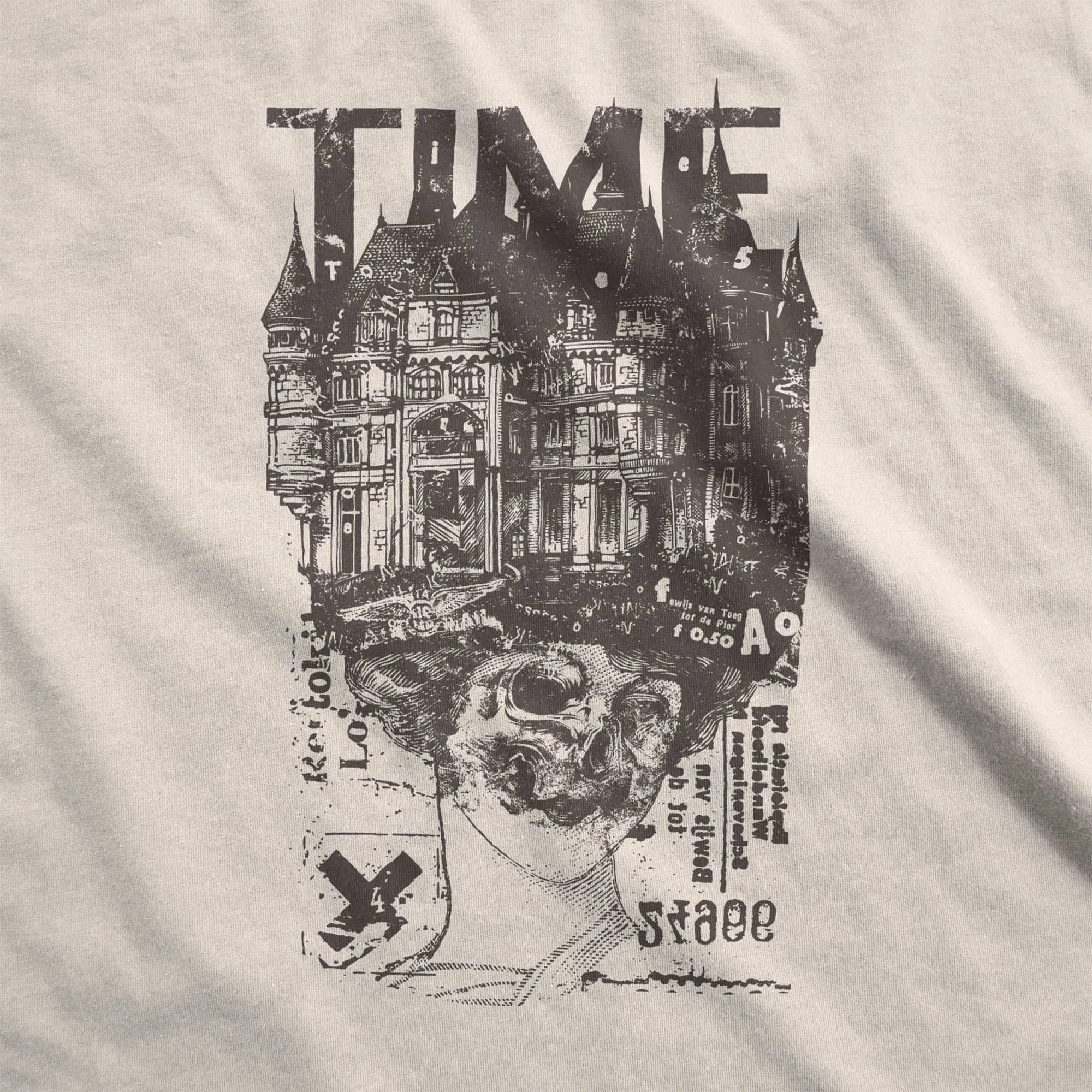 Time Memento Mori - Adult Unisex Jersey Crew Tee