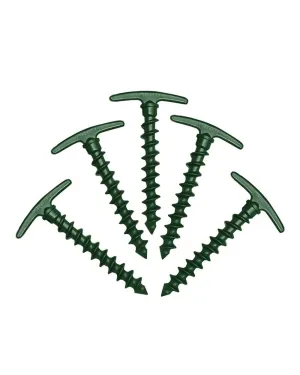 U690 Twizel Pegs (Pack of 6) - Olive Green