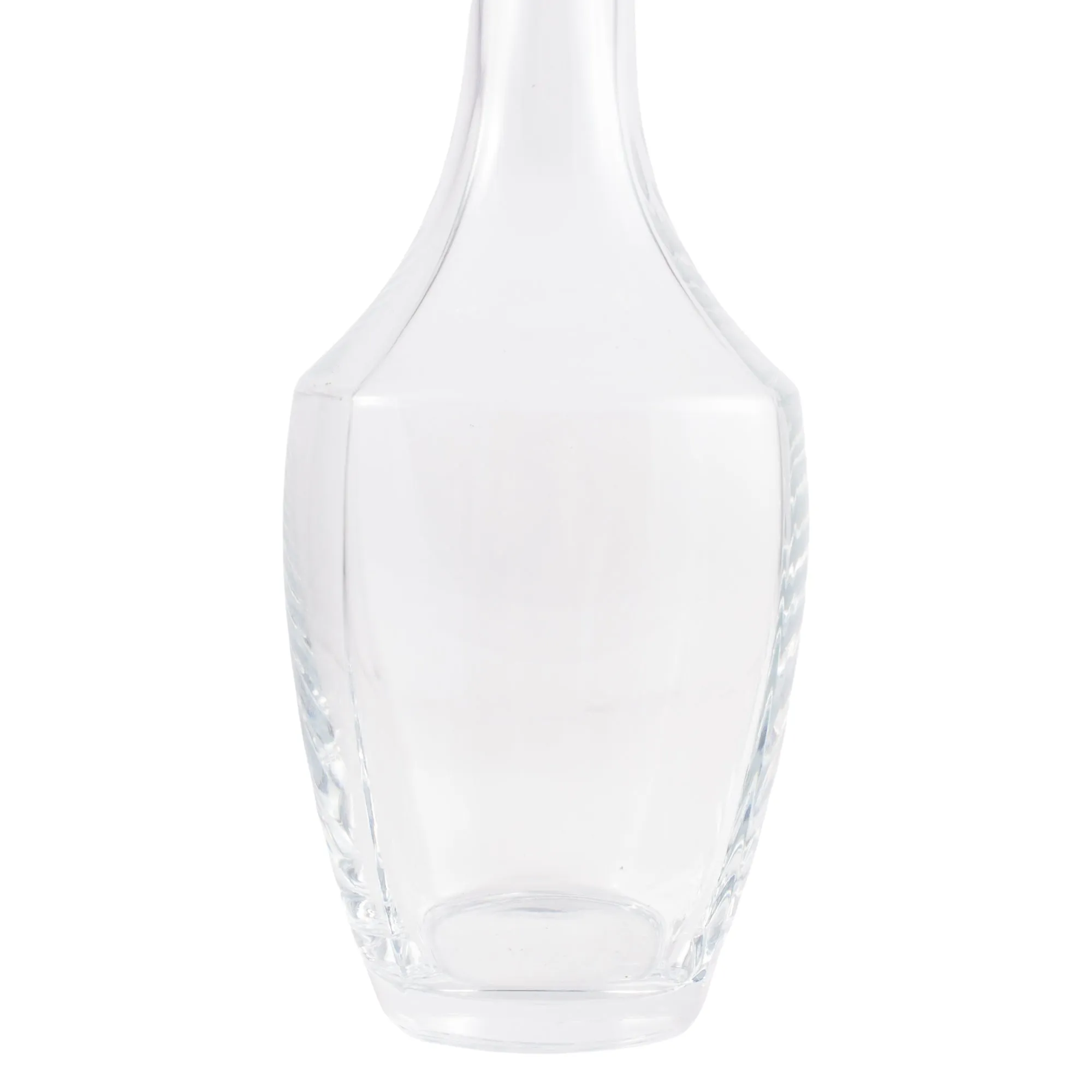 Vintage French Handblown Glass Decanter with Frosted Stopper