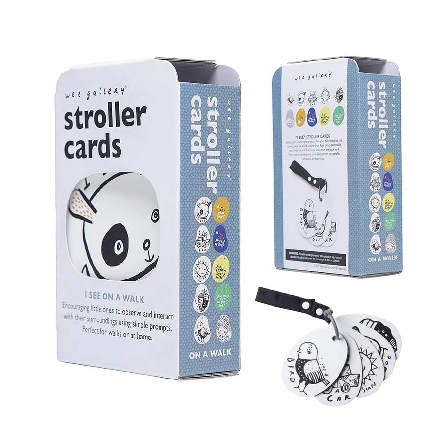 WEE GALLERY Stroller Cards - I See on a Walk